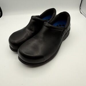 TIMBERLAND PRO 8.5 Shoe Newbury ESD Safety Alloy Toe Slip On Work Black EUC